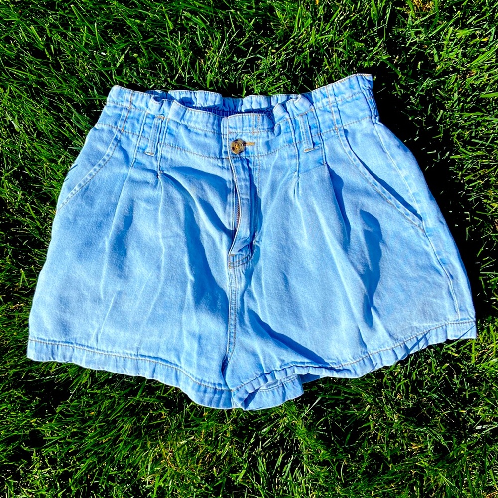 Soft denim shorts